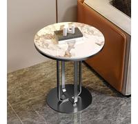 Table d'appoint ronde - Table d'appoint noire, planche légère de luxe pour salon et chambre à coucher, design minimaliste moderne