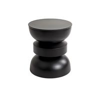 Table d'Appoint Sablier "Merlin" 45cm Noir
