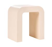 Table d'Appoint Scandinave Moderne en MDF Meuble de Salon Beige Clair Enid