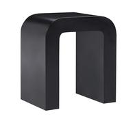Table d'Appoint Scandinave Moderne en MDF Meuble de Salon Noire Enid