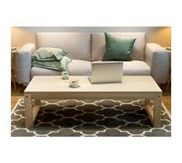 Table d'appoint simple - Table basse rectangulaire avec pieds robustes et plateau plat - Idéale pour les petits espaces de vie