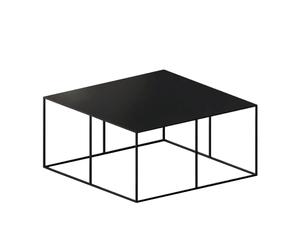 Table d'appoint Slim Irony 70x70x34cm epoxy-lacquered