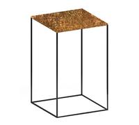 Table d'appoint Slim Irony Art 41x41x64cm frame copper black sand-touch