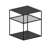 Table d'appoint Slim Irony Triplet 40x40cm avec grillage en métal LxWxH 40x40x46cm
