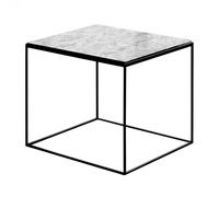Table d'appoint Slim Marble 54x54x48cm epoxy-lacquered