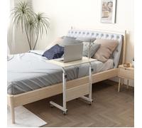 Table d'appoint SogesHome avec 4 roulettes verrouillables pour bureau chambre 60*40cm - Érable