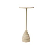 Table D'appoint SOLUM H78 Sable clair/Travertin