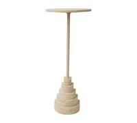 Table d'appoint Solum travertin h 78cm HxØ 78x32cm