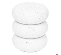 Atmosphera Table d'appoint Stoneto blanc 43x35x35 cm