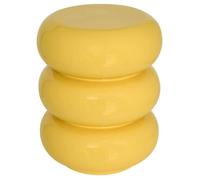 Atmosphera - Table d'appoint stoneto Jaune Soleil 35x35x43cm