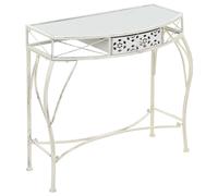 Table d'Appoint Style Français Métal Blanc Table Auxiliaire Support vidaXL