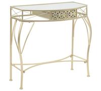 Table d'Appoint Style Français Métal Blanc Table Auxiliaire Support vidaXL