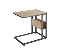 Table basse - TECTAKE - Table d'appoint WIGAN en bois MDF et acier 55 x 36,5 x 60 cm - Bois clair/Chêne sonoma
