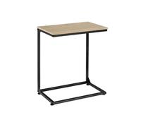 Table basse - TECTAKE - Table d'appoint CARDIFF en bois MDF et acier 55,5 x 35 x 67 cm - Bois clair/Chêne sonoma