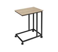 TABLE D'APPOINT - TECTAKE - Table d'appoint LUTON style industriel bois MDF - Marron clair