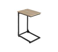 Table basse - TECTAKE - Table d'appoint ERIE en bois et acier en forme de C 40 x 30 x 63 cm - Bois clair/Chêne sonoma
