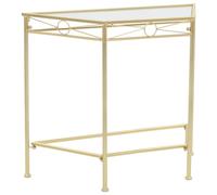 Table d'Appoint Style Vintage Métal Doré Table Auxiliaire Support vidaXL