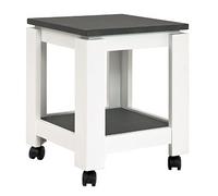 Table D'appoint Sur Roulettes 35x35x45 Cm Gris Foncé Et Blanc - Josef Multicolore