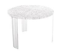 Kartell 08501B4 T-Table Furniture, Gris/Transparent, 60 x 60 x 36 cm