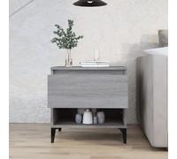 vidaXL Tables d'appoint 2 pcs Sonoma gris 50x46x50 cm Bois ingénierie