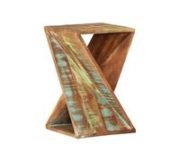 Table d'Appoint Table Basse Bout de Canapé Meuble de Salle de Séjour Maison Intérieur 35x35x55 cm Bois Massif de Récupération