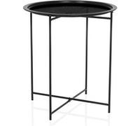 Table d'appoint / table basse / table de salon ALLRUND Métal noir hjh LIVING Noir G