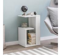 FineBuy Table d'appoint 35x30x61 cm Bois Blanche