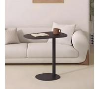 Table d'appoint. Table d'appoint Ovale Moderne for canapé et lit, Table Basse Ronde élégante for Salon et Chambre(21" l Blackx 15" w X 25" h,Black)