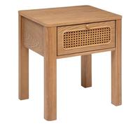 Atmosphera Table de chevet Tiria en placage frêne 1 tiroir H52,5 cm