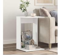 Table d'appoint - table de complement - gueridon Vidaxl Table d'appoint Blanc 40 x 38 x 62 5 cm Bois d'ingénierie