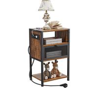 Table d'appoint,table de nuit avec prise électrique, 2 prises AC, 2 prises USB