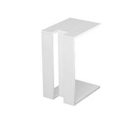 Table d'appoint, Table de salon coloris blanc - longueur 40 x profondeur 30 x hauteur 57cm - -