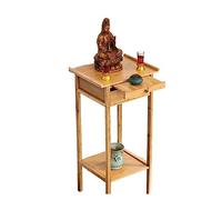 Table d'appoint, Table d'encens Moderne de Style Chinois avec autel Bouddhiste for la Maison, Statue de culte d'intérieur for la Maison(Beige)