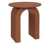 Table d'appoint, table ronde coloris marron - Diamètre 40 x Hauteur 45 cm