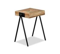Vidaxl Table D'appoint Teck Massif De Récupération