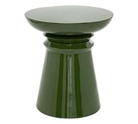 Atmosphera – Table d'appoint Totem Jaya – en métal – D38 cm – Vert – pour chambre, salon, entrée