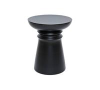 Table d'appoint Totem Jaya - - Acier - D. 38 x H. 43 cm - Noir