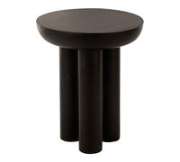 Table d'Appoint Trio en Bois "Cave" 60cm Noir
