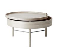 Table Basse Tournante Audo Ø65 Chêne Blanc