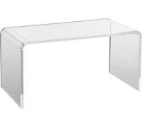 Table d'appoint VEVOR 813 x 401 x 414 mm, Table d'appoint en acrylique en forme de U, Table basse transparente pour boissons, repas, snacks, Utilisée dans le salon, la chambre, le bureau, etc.