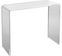 Table d'appoint VEVOR en forme de U 964 x 381 x 740 mm, Table d'appoint en acrylique en forme de U, Table basse transparente pour boissons, repas, snacks, Utilisée dans le salon, la chambre à coucher,