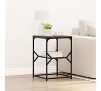 Table D'appoint Vidaxl Chêne Fumé 41x40x60 Cm Bois Reconstitué