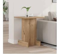 Table d'appoint - VIDAXL - Guéridon - Chêne artisanal - Bois d'ingénierie - Grand rangement