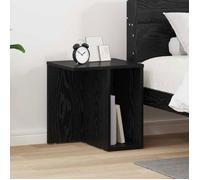 Table d'appoint - VIDAXL - Guéridon Chêne noir - Bois d'ingénierie - 37 x 32 x 40 cm - Rectangulaire