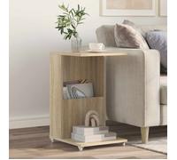 Table d'appoint - VIDAXL - Vidaxl - Chêne Sonoma - Bois d'ingénierie - Mobile avec roulettes