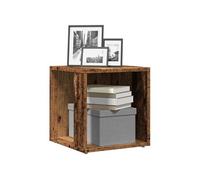 vidaXL Table d'appoint vieux bois 856716 — 33x33x34 cm, bois d'ingénierie Marron