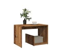 vidaXL Table d'appoint Vieux Bois 59x36x38 cm – Bois d'ingénierie – Marron