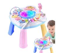Table d'apprentissage Musicale pour - Jouet Bureau interactif activités numériques, Planche Snore éducative Multifonction, Station de avec Boutons Couleur | Bureau d'appre