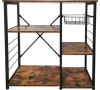 Table d'armoire de cuisine vintage industriel robuste - cadre en métal pour meubles de cuisine - 90