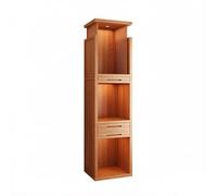 Table d'autel Autel de Maison Cabinet sanctuaire Bouddhiste à 3 Niveaux en Bois Massif(Natural,Petit)